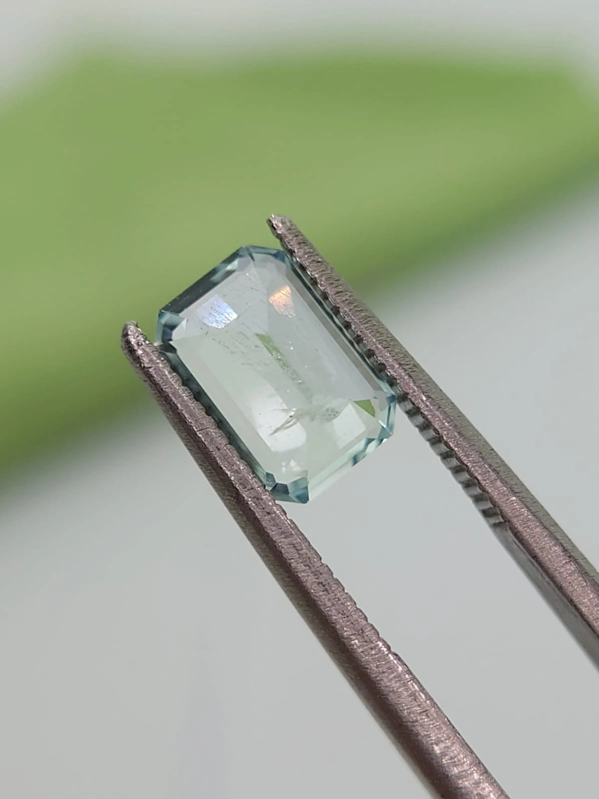 1.32ct Natural Aquamarine Emerald Cut From Nigeria — view 6